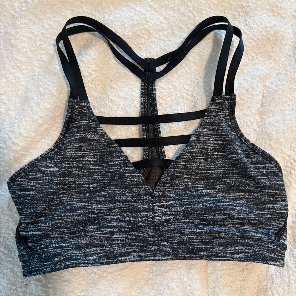Victoria's Secret Heathered Black Sports Bra